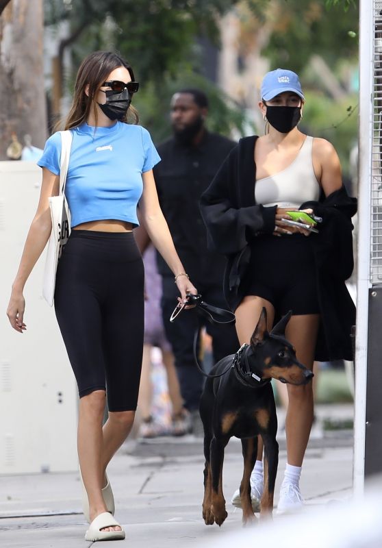 Hailey Bieber and Kendall Jenner at Zinque Cafe in West Hollywood 11/05/2020