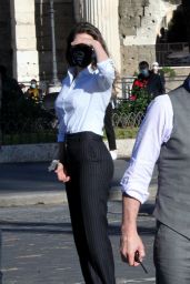 Hayley Atwell and Tom Cruise - "Mission Impossible 7" Set in Rome 11/21/2020
