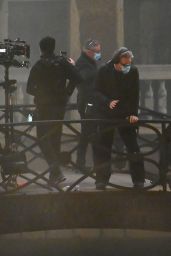 Hayley Atwell - "Mission Impossible 7" Filming on the Bridge Minich in Venice 11/13/2020
