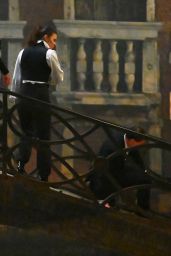 Hayley Atwell - "Mission Impossible 7" Filming on the Bridge Minich in Venice 11/13/2020