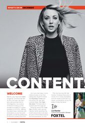 Kaley Cuoco - Foxtel Magazine December 2020 Issue