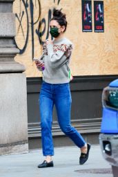 Katie Holmes in Casual Outfit - New York City 11/26/2020