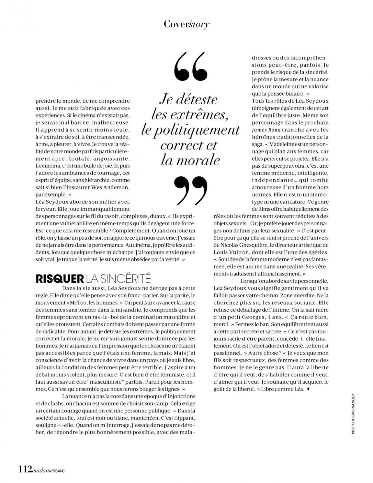 Léa Seydoux - Madame Figaro 11/13/2020 Issue • CelebMafia