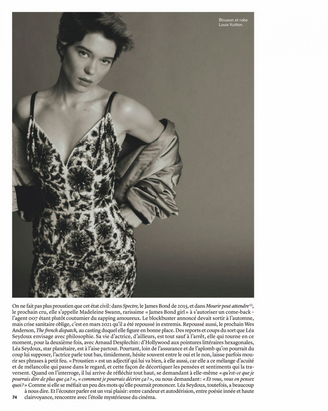 Léa Seydoux Vogue Paris December 2020 January 2021 - theFashionSpot
