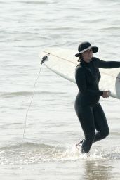 Leighton Meester - Surfing in Malibu 11/20/2020