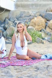 Lindsey Pelas at the Beach in Malibu 11/09/2020