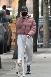 Madelaine Petsch - Walking Her Dog in Vancouver 11/11/2020