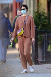 Mary Elizabeth Winstead - Walking Her Dog in NYC 11/16/2020