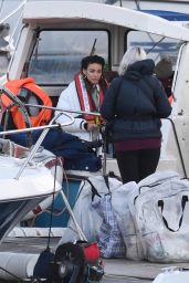 Michelle Keegan - Filming TV Show "Brassic" in Wales 11/23/2020