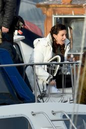 Michelle Keegan - Filming TV Show "Brassic" in Wales 11/23/2020