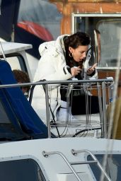 Michelle Keegan - Filming TV Show "Brassic" in Wales 11/23/2020