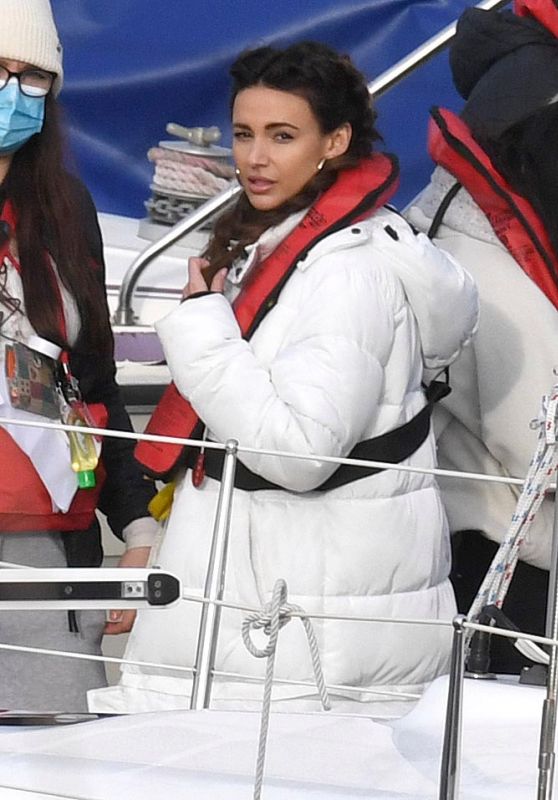 Michelle Keegan - Filming TV Show "Brassic" in Wales 11/23/2020