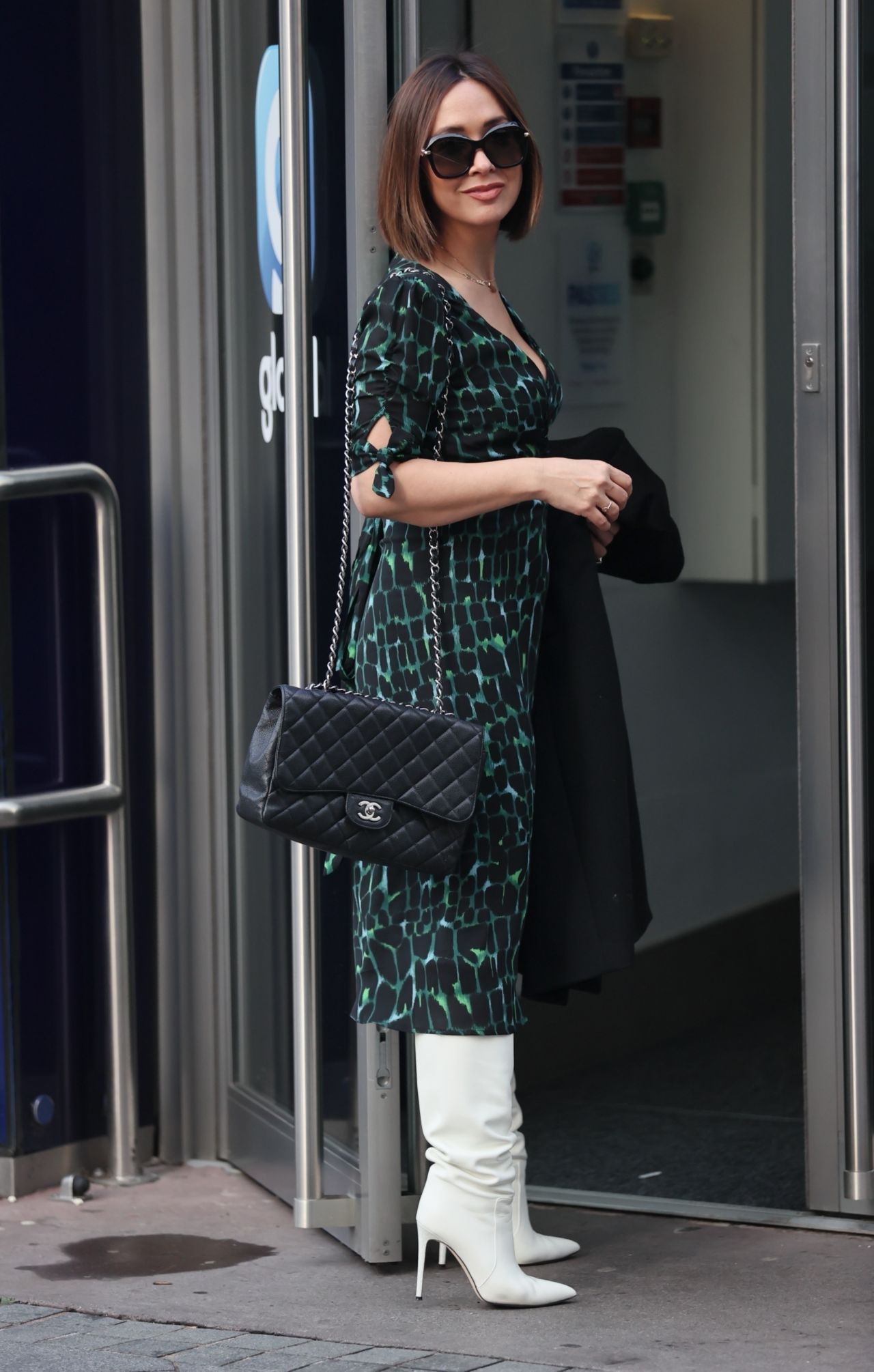 Myleene Klass in a Print Dress - London 11/07/2020 • CelebMafia