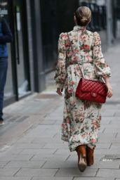 Myleene Klass in Floral Dress at Smooth Radio in London 11/06/2020