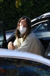 Olivia Wilde at a Gas Station in Los Angeles 11/17/2020