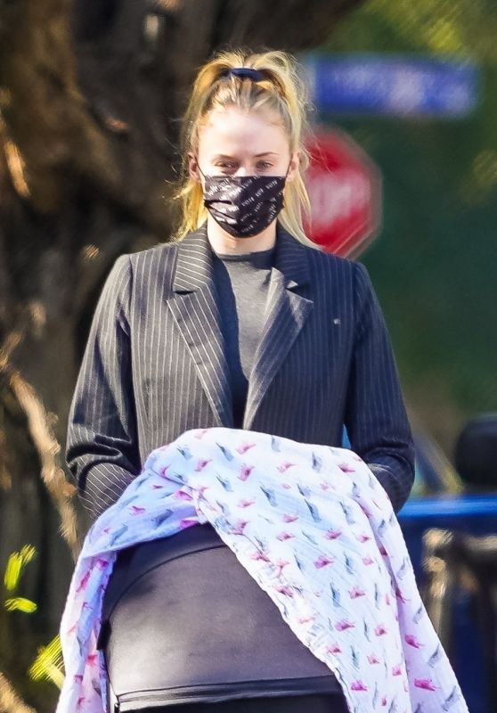 Sophie Turner - Walking Her Baby in Los Angeles 11/13/2020