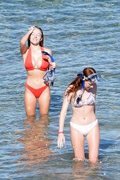 Sydney Sweeney in a Red Bikini - Beach in Hawaii 11/29/2020