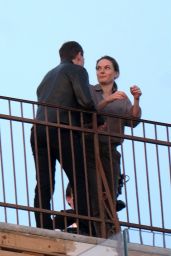 Tom Cruise and Rebecca Ferguson - Filming a Scene for "Mission Impossible 7" in Venice 11/10/2020