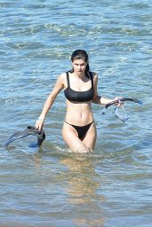 Alexandra Daddario in a Black Bikini 12/01/2020