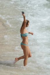 Alexis Ren in a Bikini at Shellona Beach in St. Barth 12/20/2020