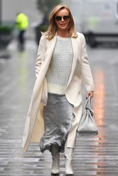 Amanda Holden in White Coat and Silver Skirt 12/04/2020