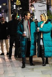 Amelia Mist and Her Boyfriend Tom Whitehouse on Christmas Eve in London 12/24/2020