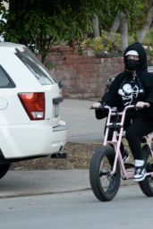 Billie Eilish - Out for a Bike Ride in Los Angeles 12/21/2020
