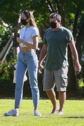Candice Swanepoel at a Local Park in Miami Beach 12/24/2020