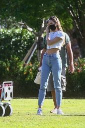 Candice Swanepoel at a Local Park in Miami Beach 12/24/2020