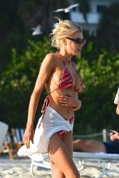 Charlotte McKinney in a PrettyLittleThing Bikini on Miami Beach 12/22/2020
