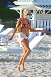 Charlotte McKinney in a PrettyLittleThing Bikini on Miami Beach 12/22/2020