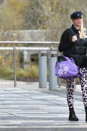 Denise Van Outen - Leaving Dancing on Ice Rehearsals in Essex 12/10/2020