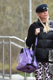 Denise Van Outen - Leaving Dancing on Ice Rehearsals in Essex 12/10/2020