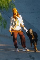 Emily Ratajkowski - Walking Her Dog in LA 12/14/2020