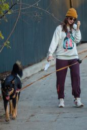 Emily Ratajkowski - Walking Her Dog in LA 12/14/2020