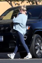 Emma Roberts - Arriving Back Home in Los Feliz 12/19/2020