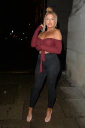 Eve Gale Night Out Style – MKNY House in Mayfair 12/11/2020