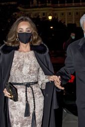 Isabel Preysler at the Royal Theatre in Madrid 12/19/2020