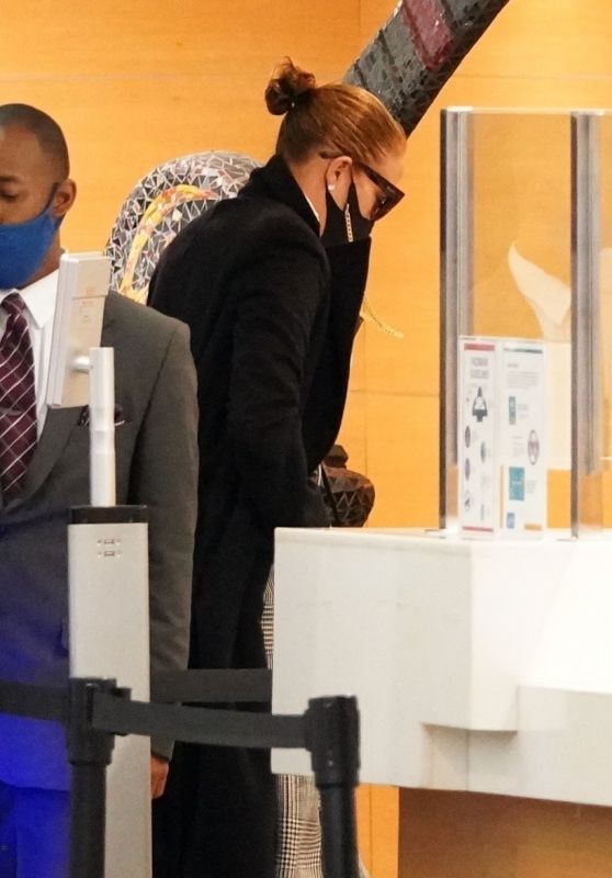 Jennifer Lopez - Arriving at an Office Building in LA 12/15/2020