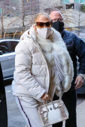 Jennifer Lopez - Heads to the Studio in New York 12/29/2020