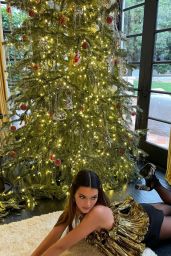 Kendall Jenner - Nylons and Christmas Tree 2020