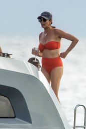 Lauren Silverman in a Red Bikini - Barbados 11/26/2020