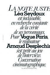 Léa Seydoux -Vogue Paris December 2020/January 2021 Issue