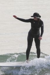 Leighton Meester - Surfing Session in Malibu 12/08/202