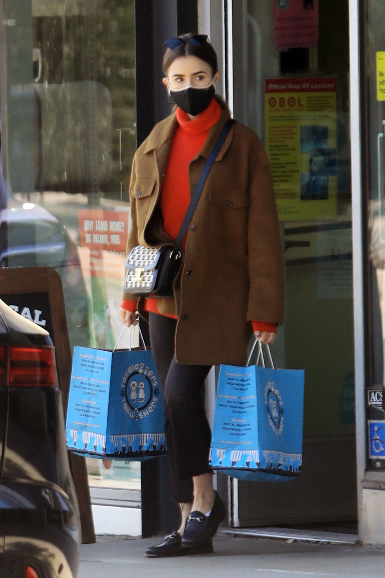 Lily Collins - Out in West Hollywood 12/17/2020 • CelebMafia