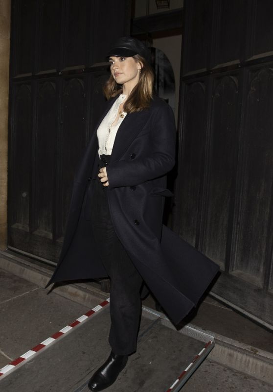 Lily James - Leaving "St Lukes" Church in Chelsea 12/02/2020