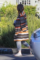 Mandy Moore in a Colorful Coat in Los Angeles 12/18/2020