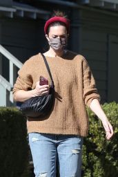 Mandy Moore in Casual Outfit - LA 12/02/2020