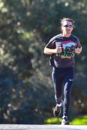Margaret Qualley - Out For a Jog in Pasadena 12/20/2020