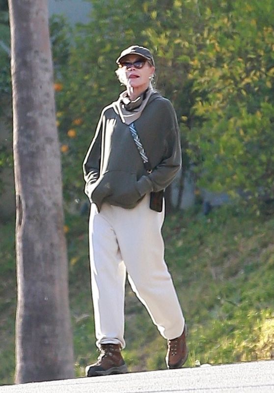 Melanie Griffith - Walk Around Her Neighborhood in Beverly Hills 12/12 ...